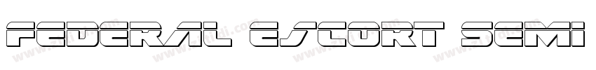 Federal Escort Semi 字体转换